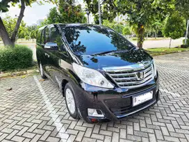 CASH Toyota Alphard 2.4 G ATPM 2014 Hitam Service Record Low KM