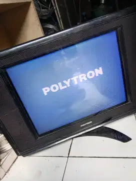 Tv politron slim cristal minus gambar sedikit getar