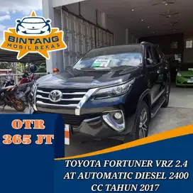 TOYOTA FORTUNER VRZ 2.4 AT AUTOMATIC 2400 CC DIESEL TAHUN 2017