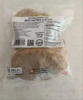 Bernardi Beef Patties Classic 240 Gram Isi 6