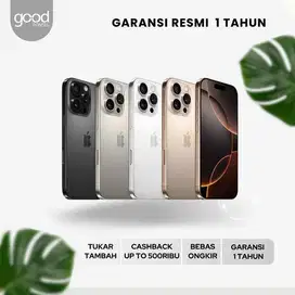 NEW iPhone 16 Pro 128GB 256GB 512GB 1TB Garansi Resmi iBox TAM GDN