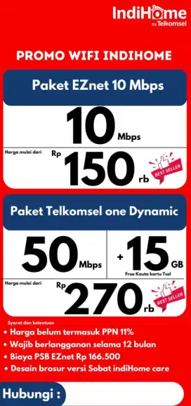 PROMO INDIHOME GRATIS PASANG
