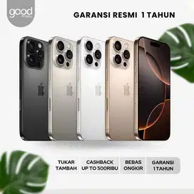 NEW iPhone 16 Pro Max 256GB 512GB 1TB Garansi Resmi iBox TAM GDN