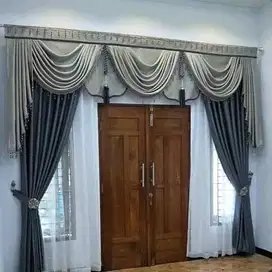 Jasa Tirai Gorden Jendela Gordyn Mewah Hordeng Model Terbaru Murah