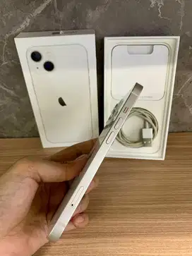 iPhone 13 256GB White Ex iBox  Mulus lengkap