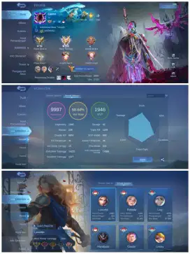 Akun Mobile Legends Mewah 3 Skin Legend & Batu Ginjal
