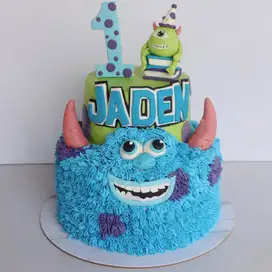 Lukis kue ulang tahun dan masak roti