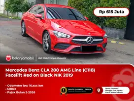 [LOW KM] Mercy Mercedes Benz CLA200 CLA 200 AMG Line (C118) Red 2019