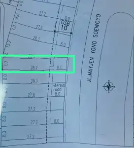 DISEWAKAN TANAH KAVLING SIAP BANGUN DI PAKUWON SQUARE SURABAYA BARAT