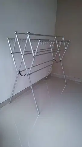 jemuran alumunium 2m silver