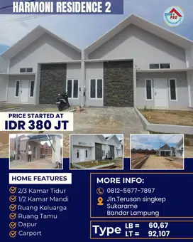 HUNIAN EKSKLUSIF DI SUKARAME BANDAR LAMPUNG