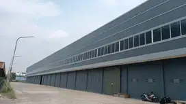 Di sewakan gudang. jalan raya mauk km.7 kawasan industri. mekar jaya