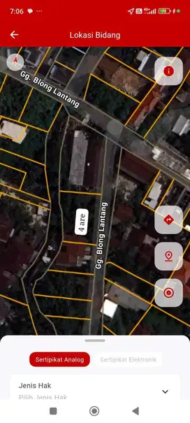 Tanah 4 are dekat Coco mart purigading jimbaran badung bali