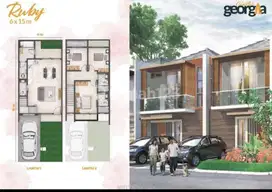 Dijual Rumah Milenial Cluster Georgia Boulevard Uk 6x15 Pik2