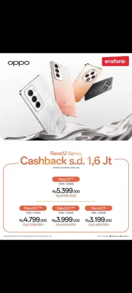Oppo reno 12 5G/bisa dicicil