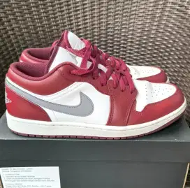 Nike Air Jordan 1 Low White Bordeaux Original
