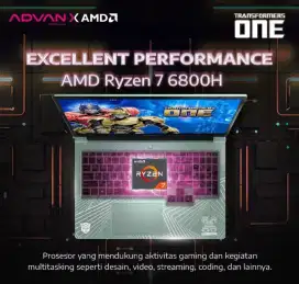 ADVAN PIXWAR X TRANSFORMER RYZEN 7 6800H 16GB 512SSD W11