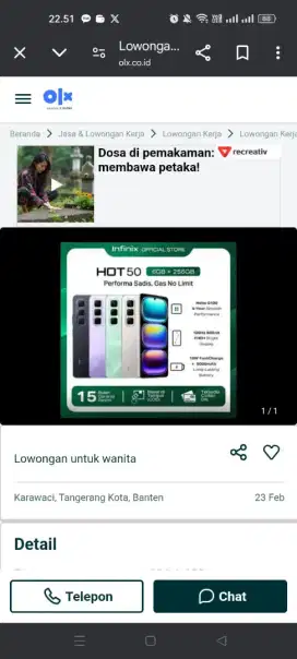 Lowongan kerja untuk wanita