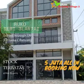 Ruko tempat usaha di lokasi Strategis Semi 3 Lantai Di Ciseeng