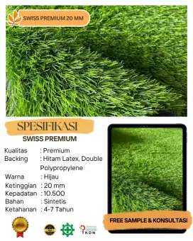 Rumput sintetis premuim 2 cm