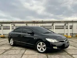 Honda civic 1.8 AT. Tahun 2008. Hitam. Low km. Perfect cond