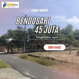 TANAH MURAH 45 JUTA DI CUWANAN BENDOSARI SUKOHARJO