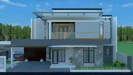 rumah 2 lantai di soba lingkungan nyaman dekat jalan raya