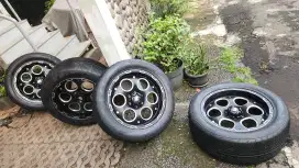 Velg forged langka R20 PCD 6 x 139.7 lebar 9 ET 20 berikut ban 285/50