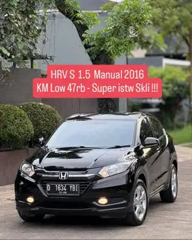 KM low 47rb - HRV S Manual 2016 pk an 2017 murah