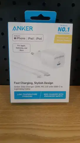 ANKER B2699L11 Fast Charging Zolo Charger 20W PD 3.0 - WHITE