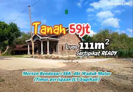 TANAH MURAH SUKOHARJO LUAS 111 METER HSANYA 59 JUTA