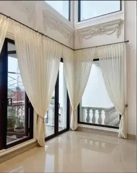 Pasang Gorden Jendela Minimalis Tirai Gordyn Blackout Hordeng Custom