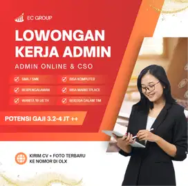 LOWONGAN KERJA LOKER ADMIN ONLINE SHOP OLSHOP GS BSD GADING SERPONG