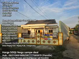Dijual Rumah Kavlingan Di Hook (Rajeg Tangerang)