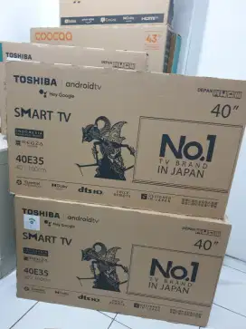 TOSHIBA AndroidTV 40 inch. 100% Gres, bisa COD & Setting