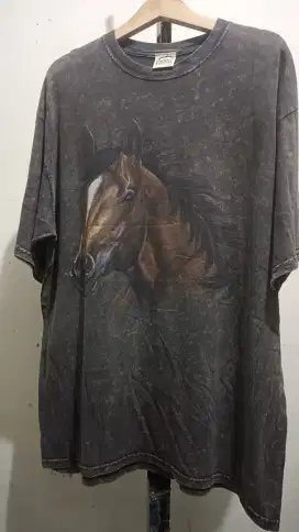 Vintage T-Sirt HORSE PRINTING THE HABITAT