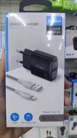 TRAVEL CHARGER IPHONE VIVAN POWER OVAL 3L