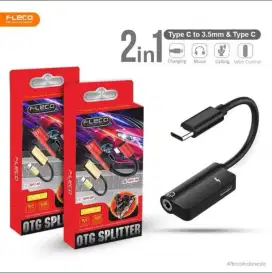 Otg Splitter 2in1 Fleco TypeC