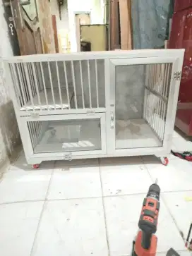 Kandang kucing alumunium
