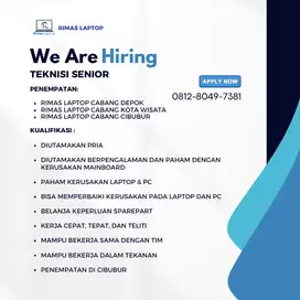 LOWNGAN KERJA TEKNISI SENIOR LAPTOP