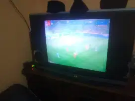 Tv Layar datar Tabung 29 inch Merk Sharp+STB Merk Matrix No minus