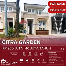 FOR SALE AND FOR RENT Hunian eksklusif di dalam Perumahan Citra Garden