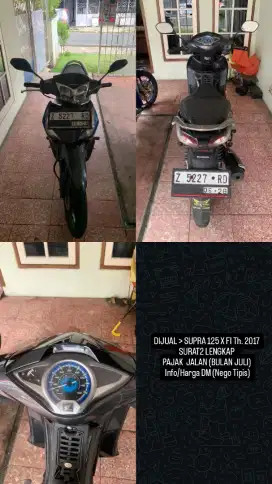 DIJUAL SUPRA X 125 FI (2017)