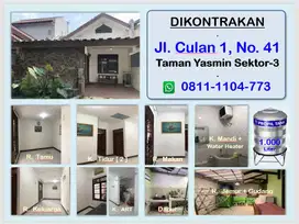 Disewakan rumah aman dan nyaman di Perum Taman Yasmin 3 Bogor Kota