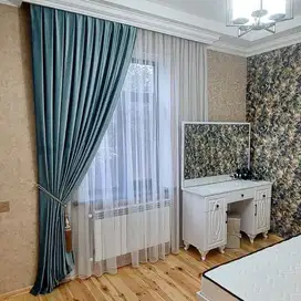Menerima Gorden Blackout Sekat Klinik Hordeng Pintu Gordyn Vitrase