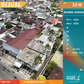 Dijual Ruang Usaha Jalan Mayjend Panjaitan Klojen Malang