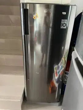 Kulkas Aqua dan Freezer LG 6 rak