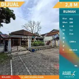 Rumah Dijual Di Janti Selatan , Sukun, Bandungrejosari, Malang