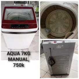 Mesin cuci 1 tabung AQUA.rombak manual .
