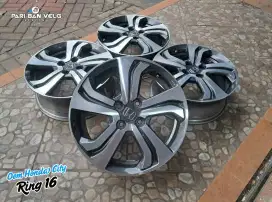 Velg OEM, standard HONDA CITY Ring 16 PCD. 4X100 Hitam Polis  Two Tone
